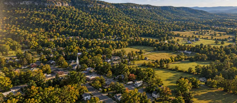 Aerial view of Mount Hope, NY