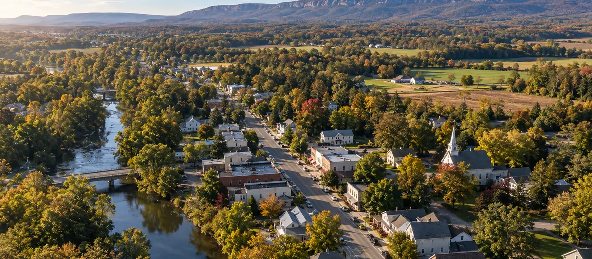 Aerial view of Pine Bush, NY