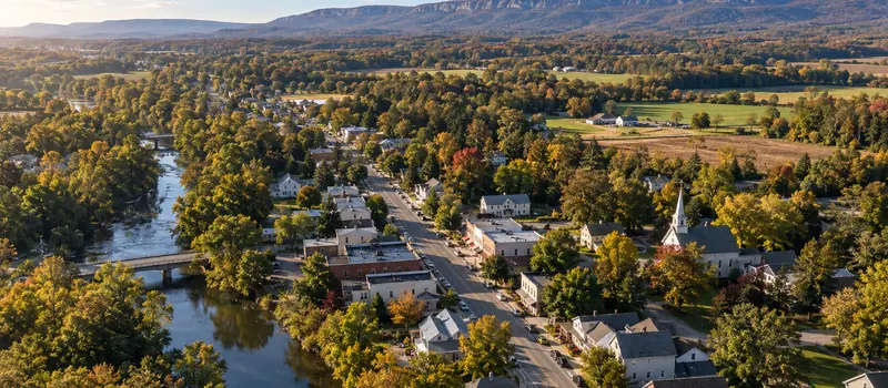 Aerial view of Pine Bush, NY