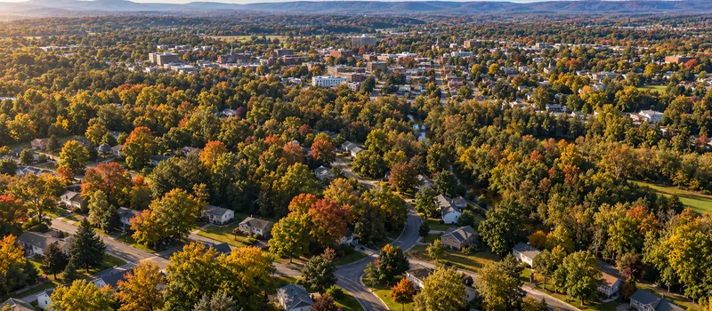 Aerial view of Scotchtown, NY