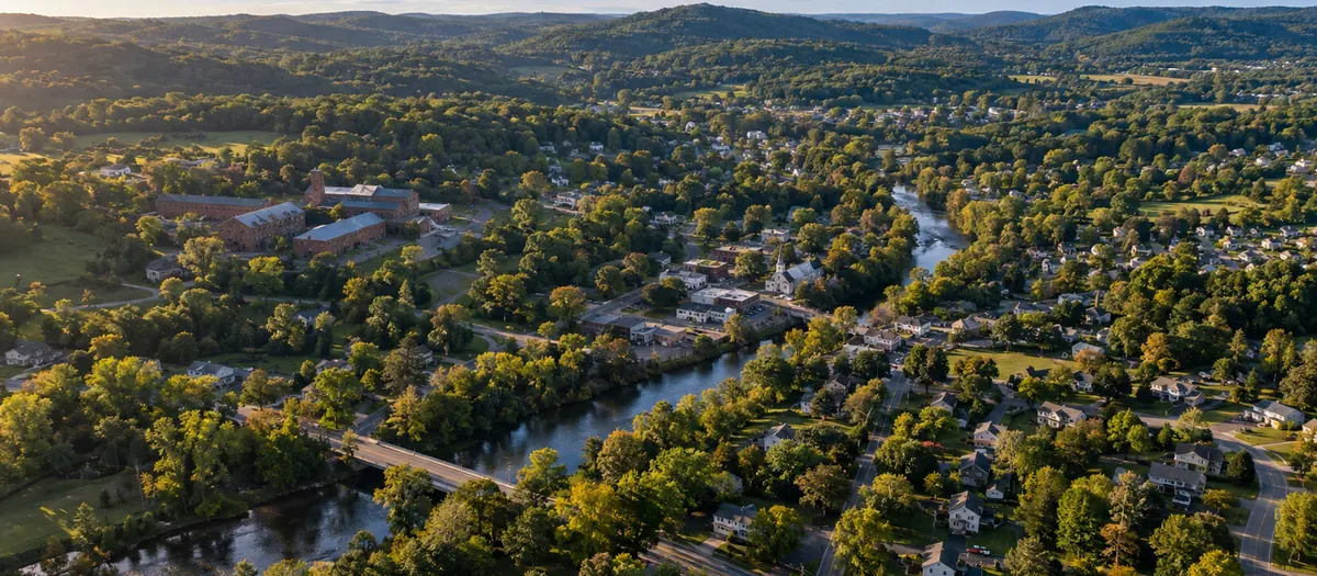 Aerial view of Washingtonville, NY